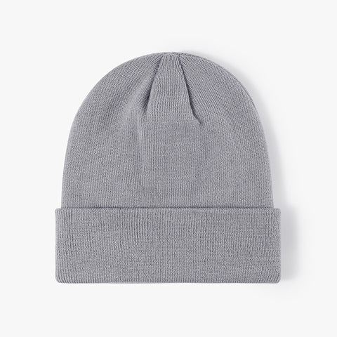 Autumn And Winter Light Board Warm Thickened Double-layer Simplicity Women's Knitted Hat