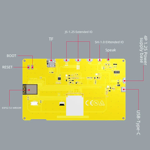 ESP32-S3 LVGL Development Board With LCD Graphic Display Capacitive Screen