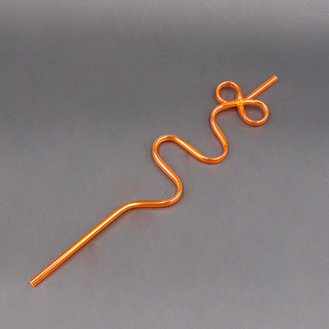 Disposable Plastic Straw With Crystal Shape