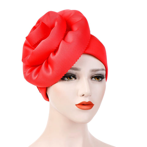 New Side Plate Flower Oversized Edge Flower Bandana Hat
