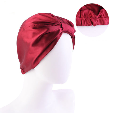 Contrast Knotted Bandana Hat