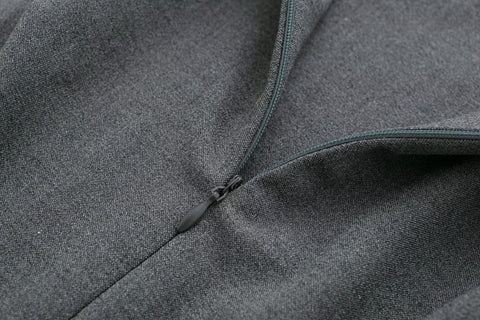 New Polo Collar Zipper Dress