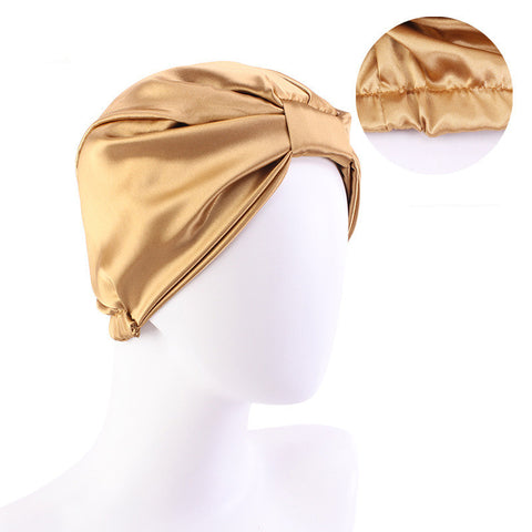 Contrast Knotted Bandana Hat