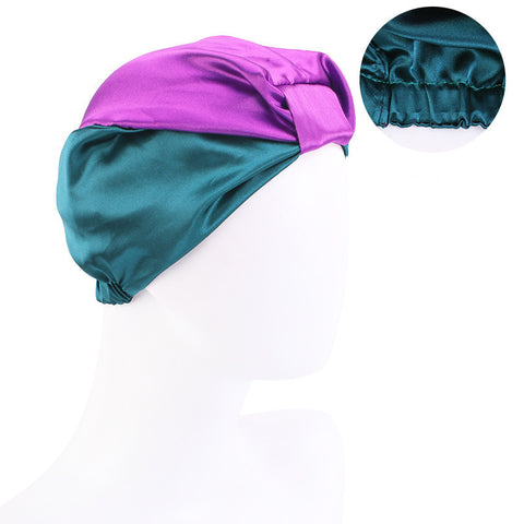 Contrast Knotted Bandana Hat