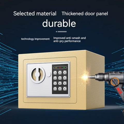 Office Domestic Safe Box Smart Fingerprint Password Into The Wall