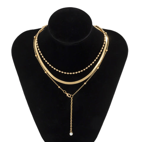 Hip Hop Niche Metal Snake Bone Chain Necklace