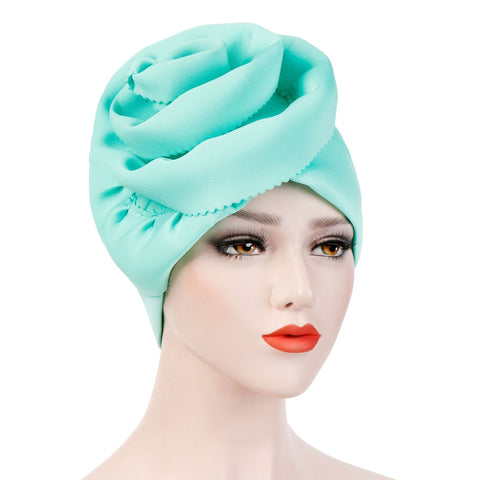 New Side Plate Flower Oversized Edge Flower Bandana Hat