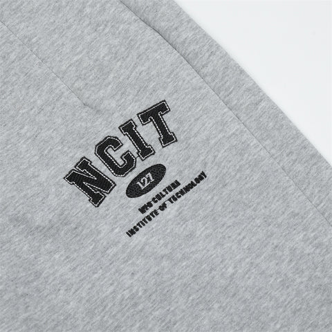 Letter Embroidery Sports Straight Sweatpants Men