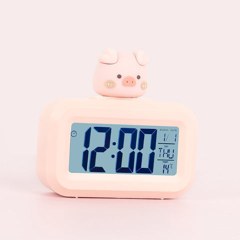 Mute Snooze Clock Students Get Up Electronic Alarm Clock Smart Luminous Timing