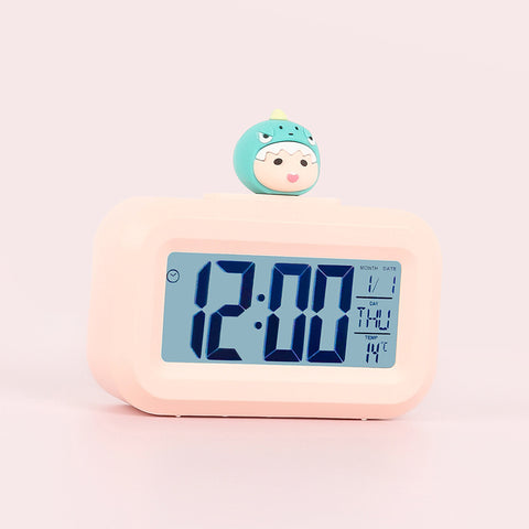 Mute Snooze Clock Students Get Up Electronic Alarm Clock Smart Luminous Timing