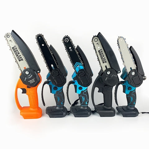 6-inch Lithium Chainsaw Wood Cutting Saw Household Rechargeable Mini