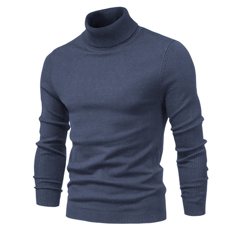 Solid color turtleneck sweater