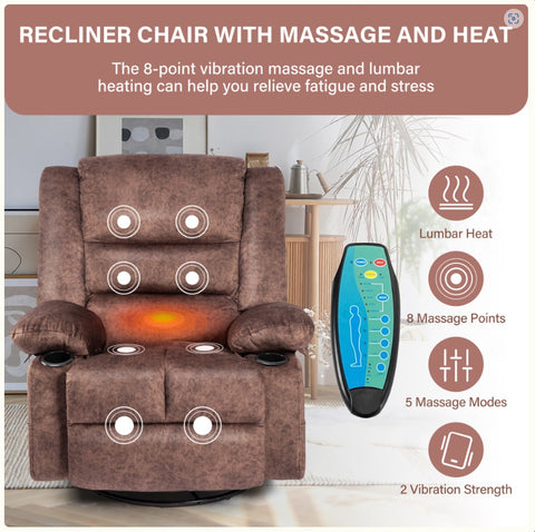 Brown Chaise Longue Sofa