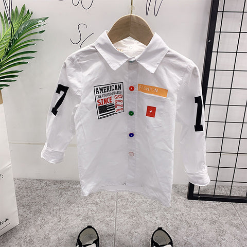 Children's New Sweater With Printed Shirt And Jeans