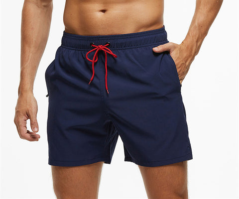 Men's Casual Solid Color Quarter Beach Pants