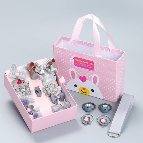 Children's Hair Accessories 18-piece Set Crown Bow Headdress